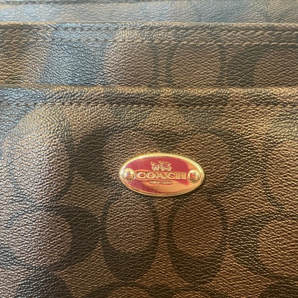 Coach Signature Brown and Black Diaper Bag - Picture 2 of 11